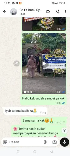 Testimonial Papan Bunga tanah abang