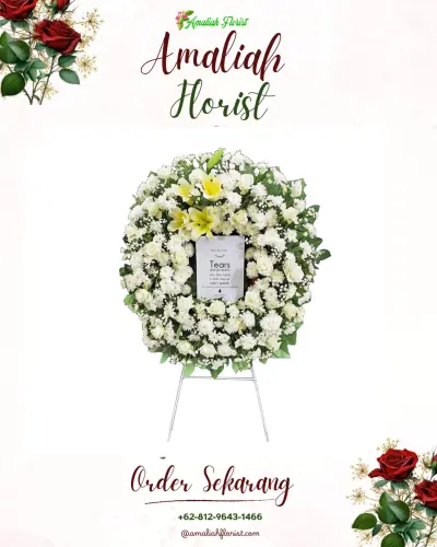 Krans Bunga Duka Cita tanah abang